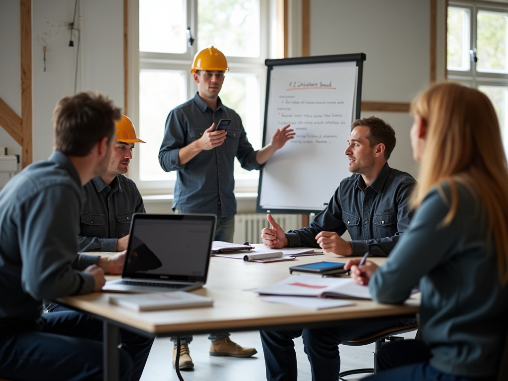 Handwerker im KI-Seminar
